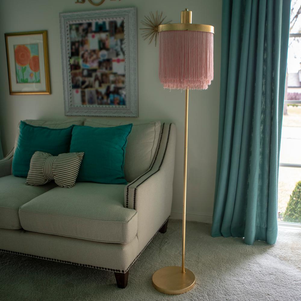 blush pink tall lamp