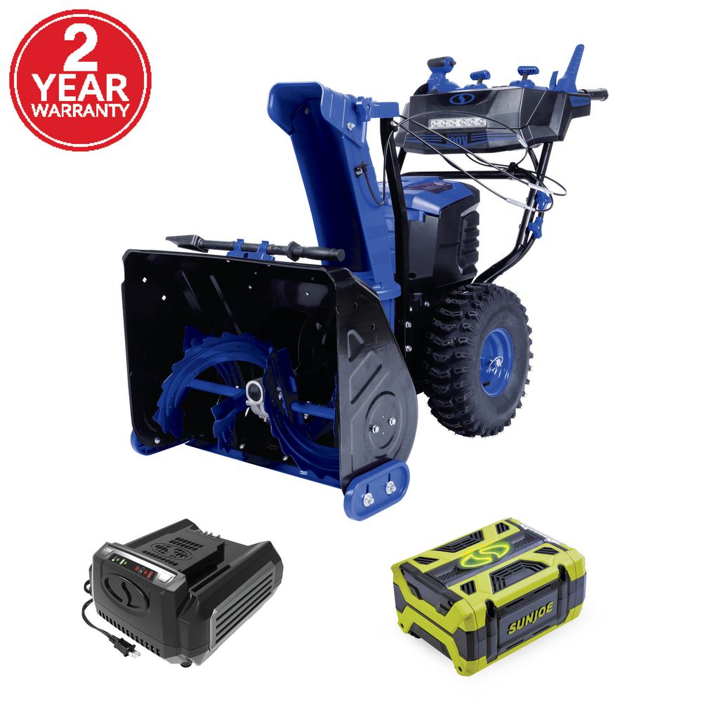 Snow Joe 21 in. 100-Volt Brushless Lithium-iON Single Stage Cordless