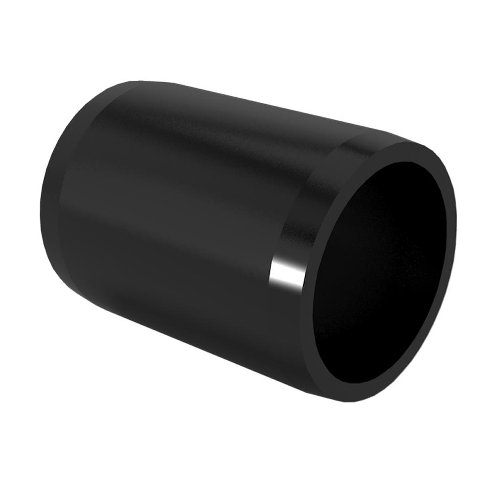 Formufit 1 in. Furniture Grade PVC External Coupling in Black (10Pack)F001ECOBK10 The Home