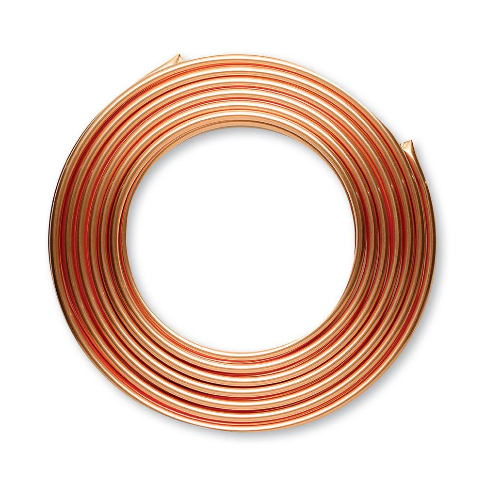 1/2 in. ID x 20 ft. Copper Soft Type L Coil (5/8 in. OD)-1/2 L 20RE 1 2 Od Copper Tubing Home Depot