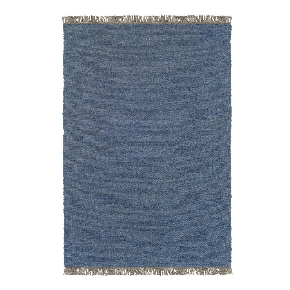 Linon Home Decor Verginia Berber Denim Blue 7 ft. 10 in. x 10 ft. 4 in