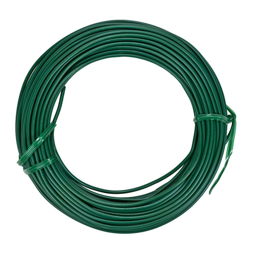 Crown Bolt 5 32 in x 100 ft Green Vinyl Coated Wire Clothesline64031 The Home Depot