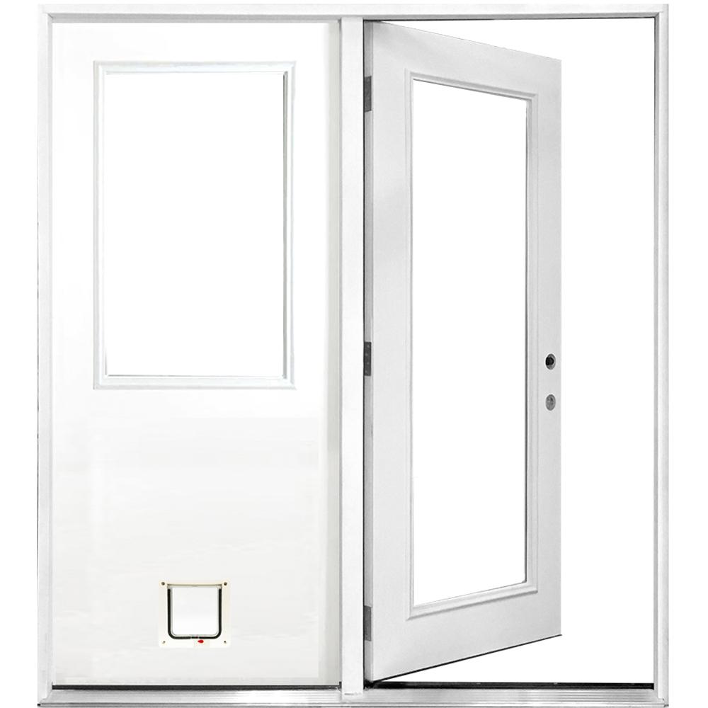 Steves Sons 72 In X 80 Clear Lite Primed White Fiberglass Steves Sons 72 In X 80 Clear Lite Primed White Fiberglass Prehung