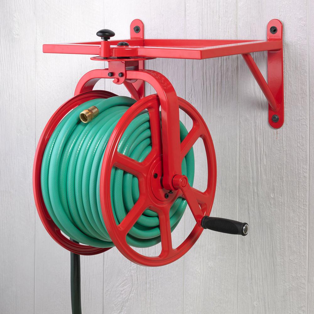 Unbranded Revolution Industrial Grade Rotating Garden Hose Holder Reel Lbg 713 The Home Depot