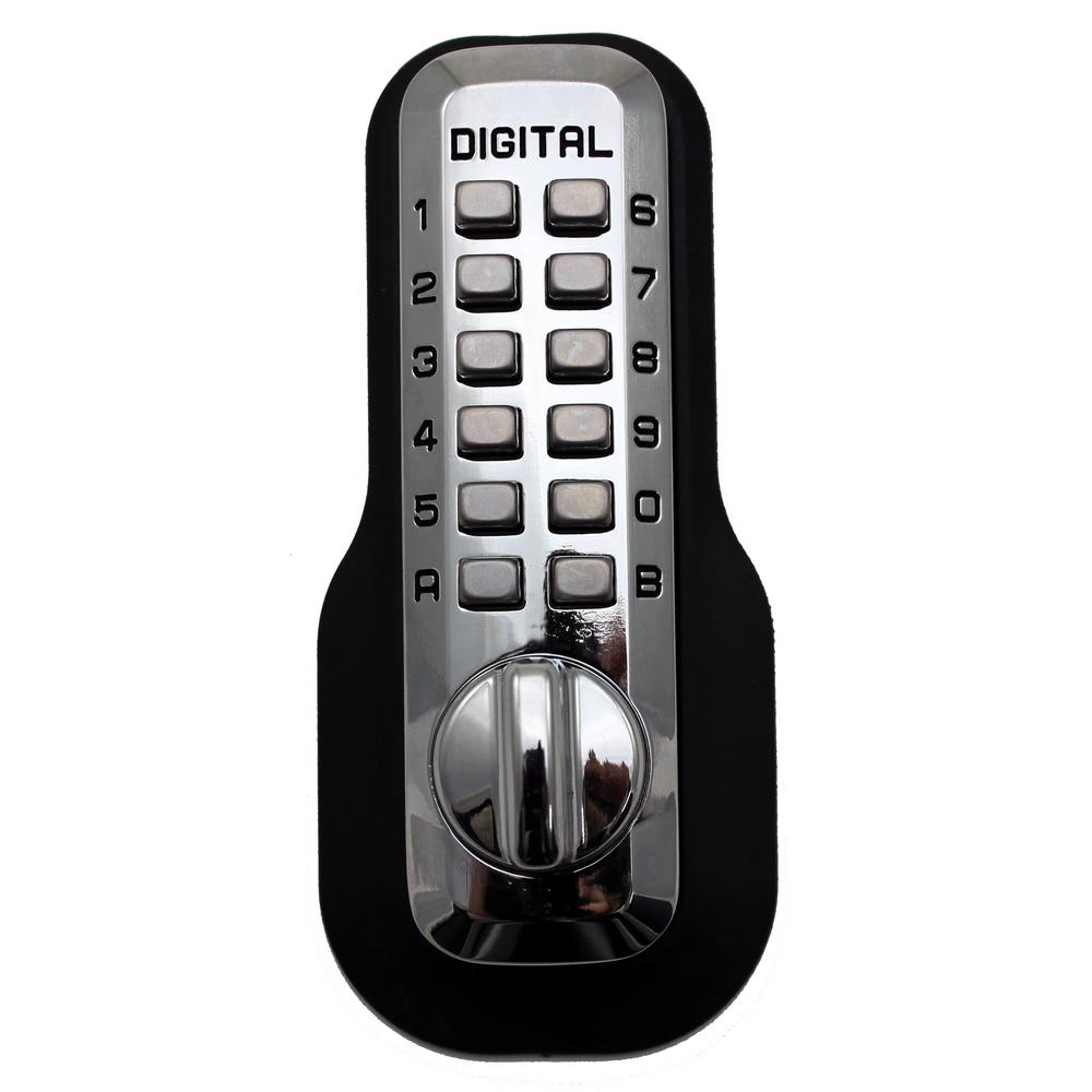 M210 Bright Chrome Single Cylinder Mechanical Keypad DeadboltM210BC The Home Depot