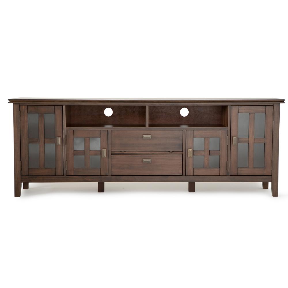 Simpli Home Artisan Solid Wood 72 In Wide Contemporary Tv Media Artisan Solid Wood 72 In Wide Contemporary Tv Media Stand Natural Aged Brown For Tvs Upto 80