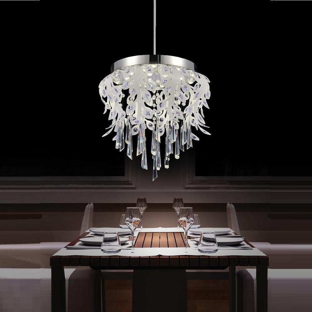 Glam 4 Up Hardware Included Integrated Led Chandeliers Frost 38 Watt Chrome Integrated Led Chandelier