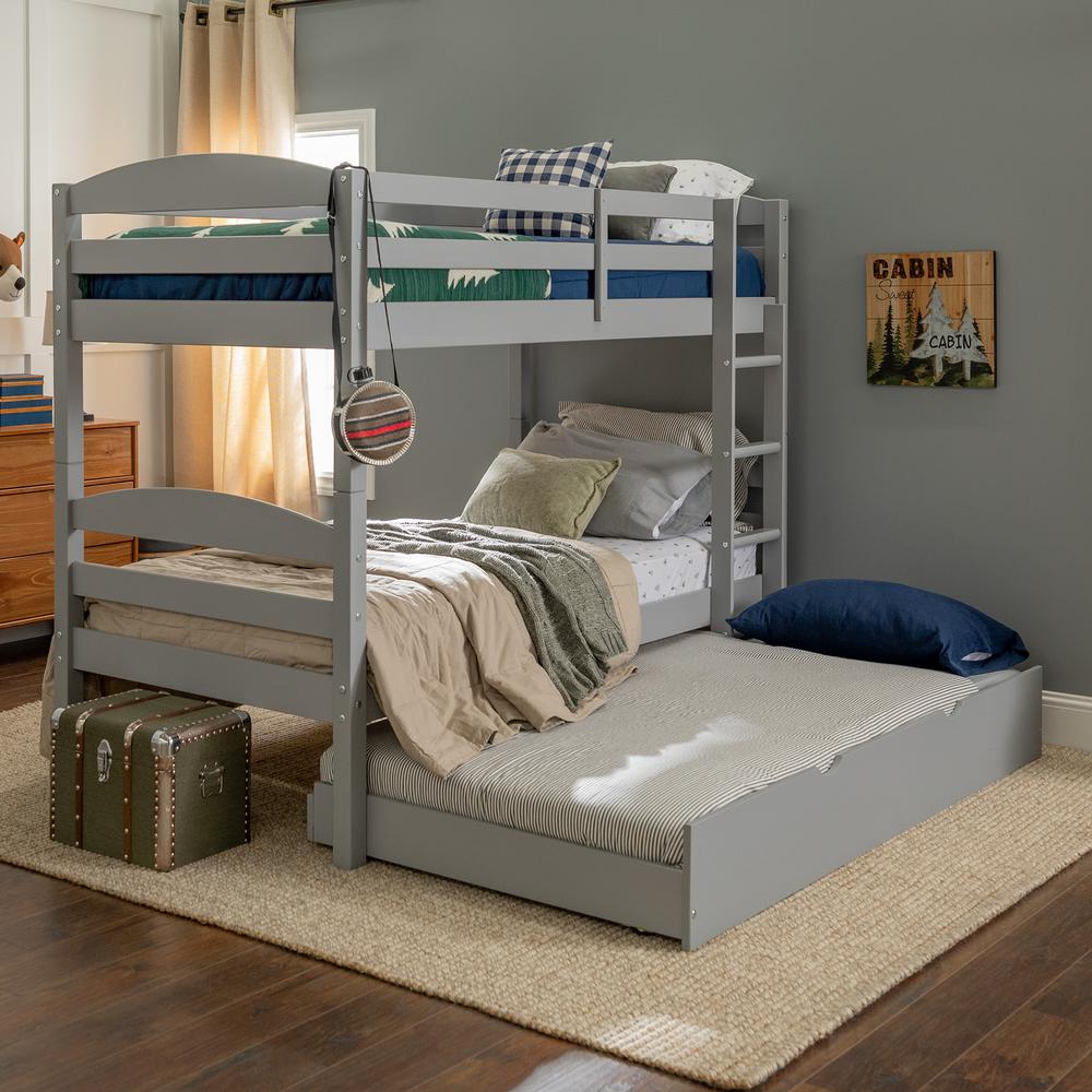 solid wood bunk beds with storage