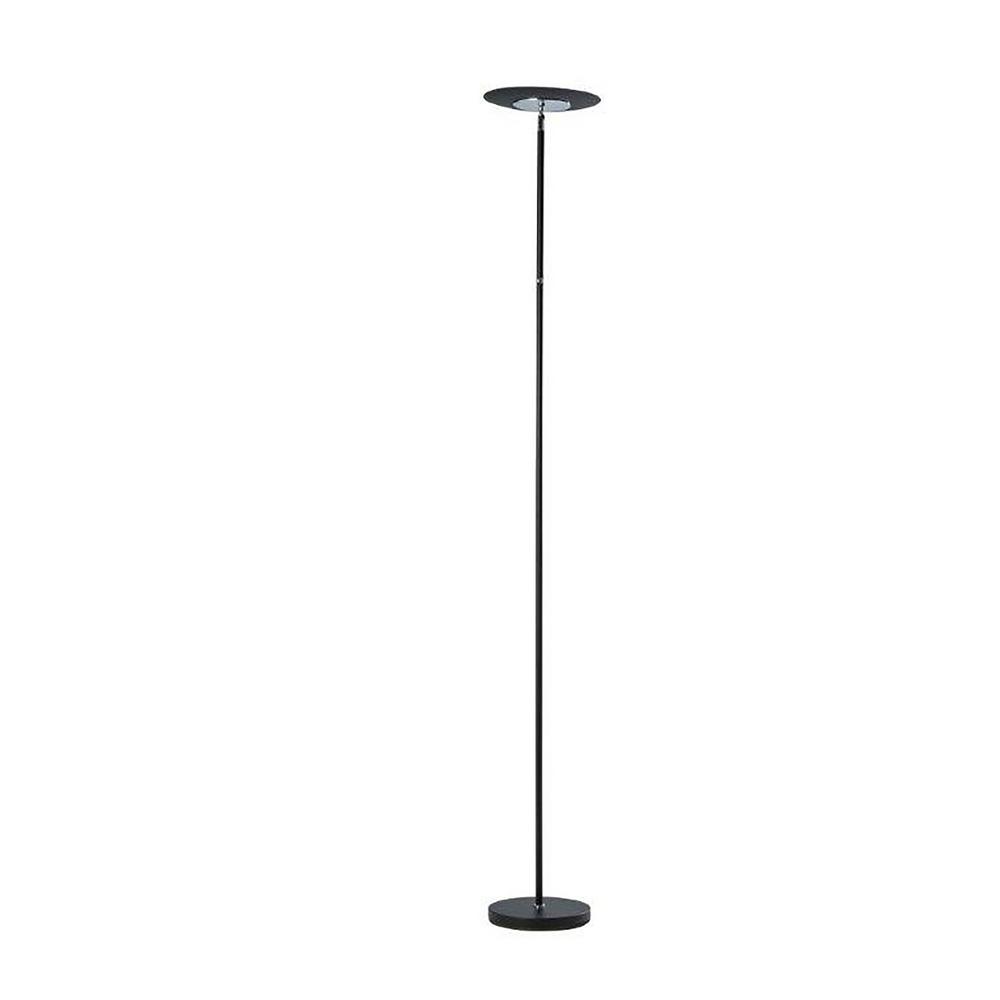 ORE International Linea 72 in. Satin Black LED Torchiere Floor LampKTL