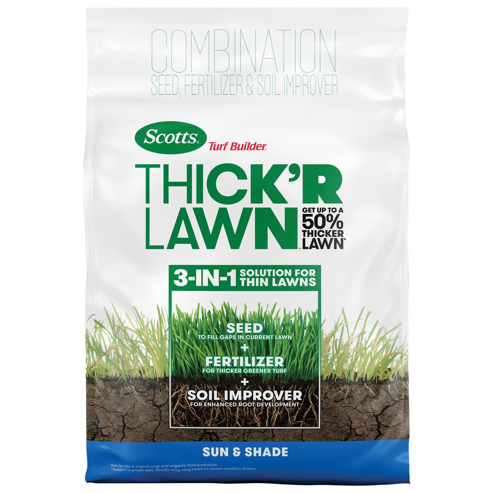Scotts 12 lb. 1,200 sq. ft. Turf Builder Thick'R Lawn Sun and Shade