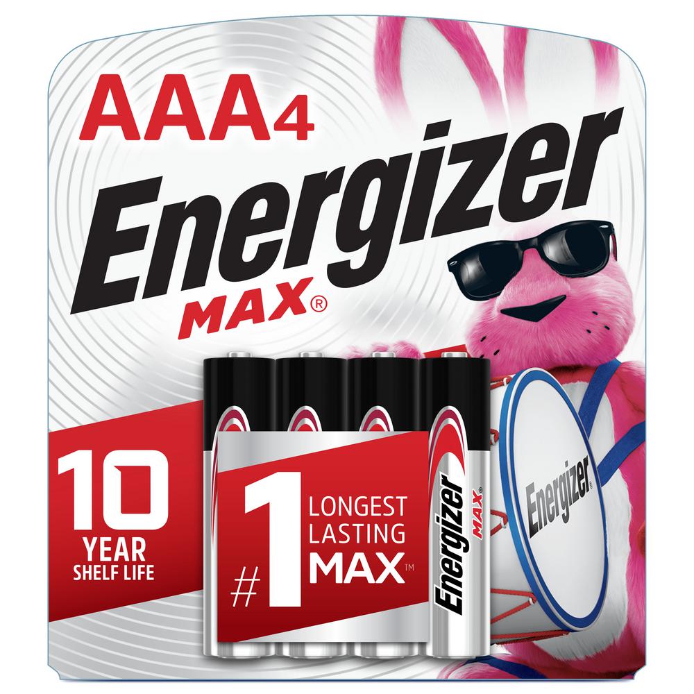 Energizer MAX AAA Batteries (4 Pack), Triple A Alkaline Batteries