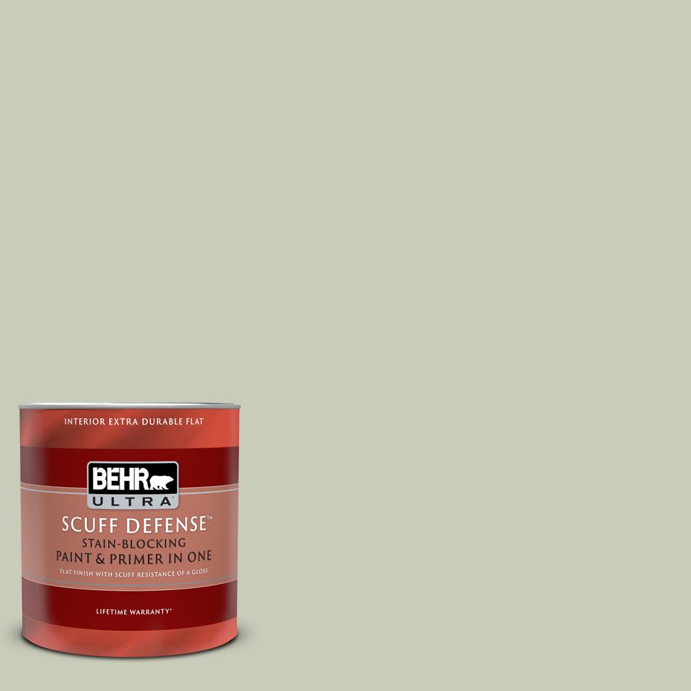 BEHR ULTRA 1 qt. S3802 Morning Zen Extra Durable Flat Interior Paint