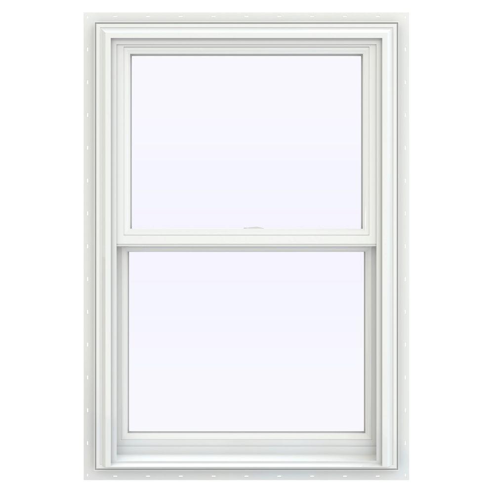 JELD-WEN 27.5 In. X 35.5 In. V-2500 Series Double Hung Vinyl Window ...