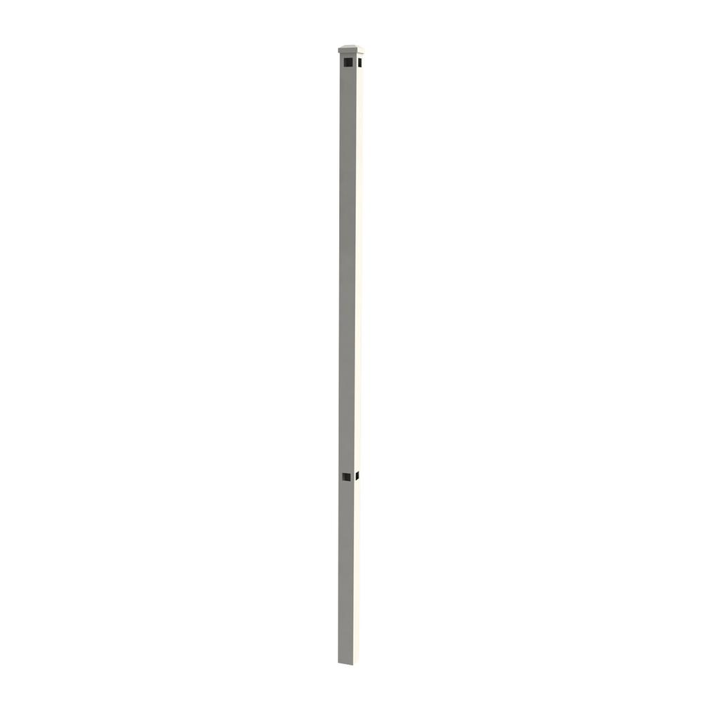 White - Metal Fence Posts - Metal Fencing - The Home Depot