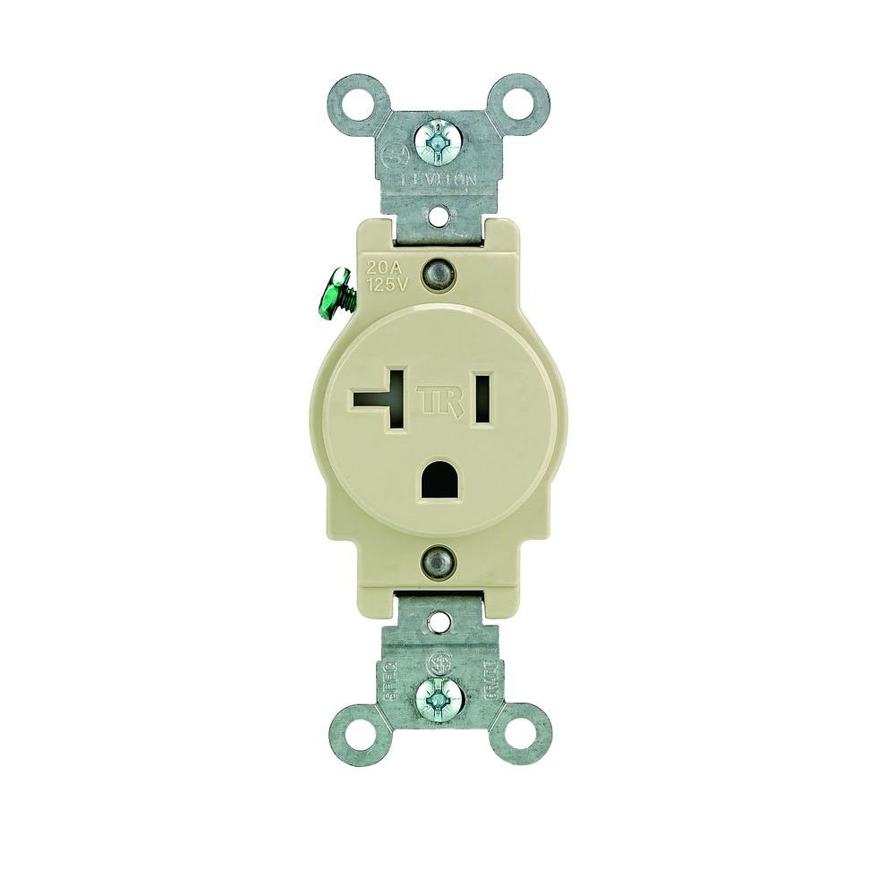 Leviton 20 Amp Commercial Grade Tamper Resistant Single ... leviton 15a 125v wiring diagram 