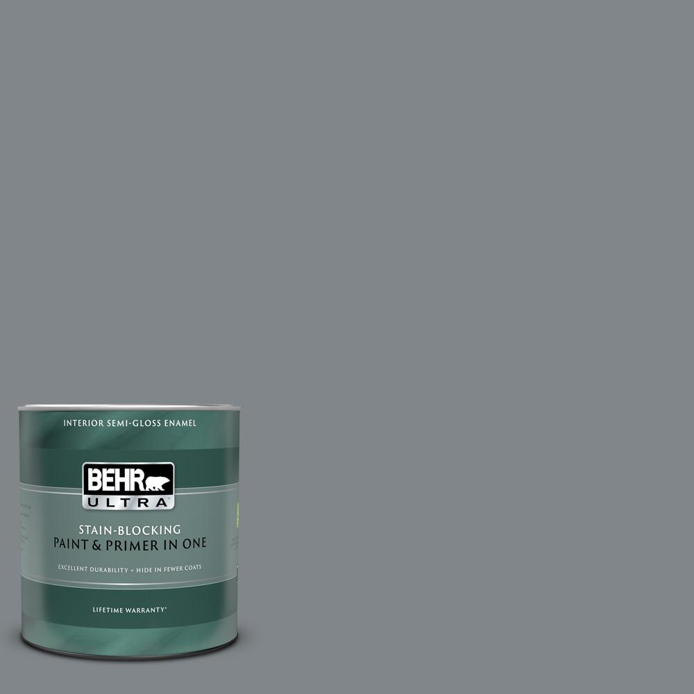 BEHR ULTRA 1 qt. N5005 Gray color SemiGloss