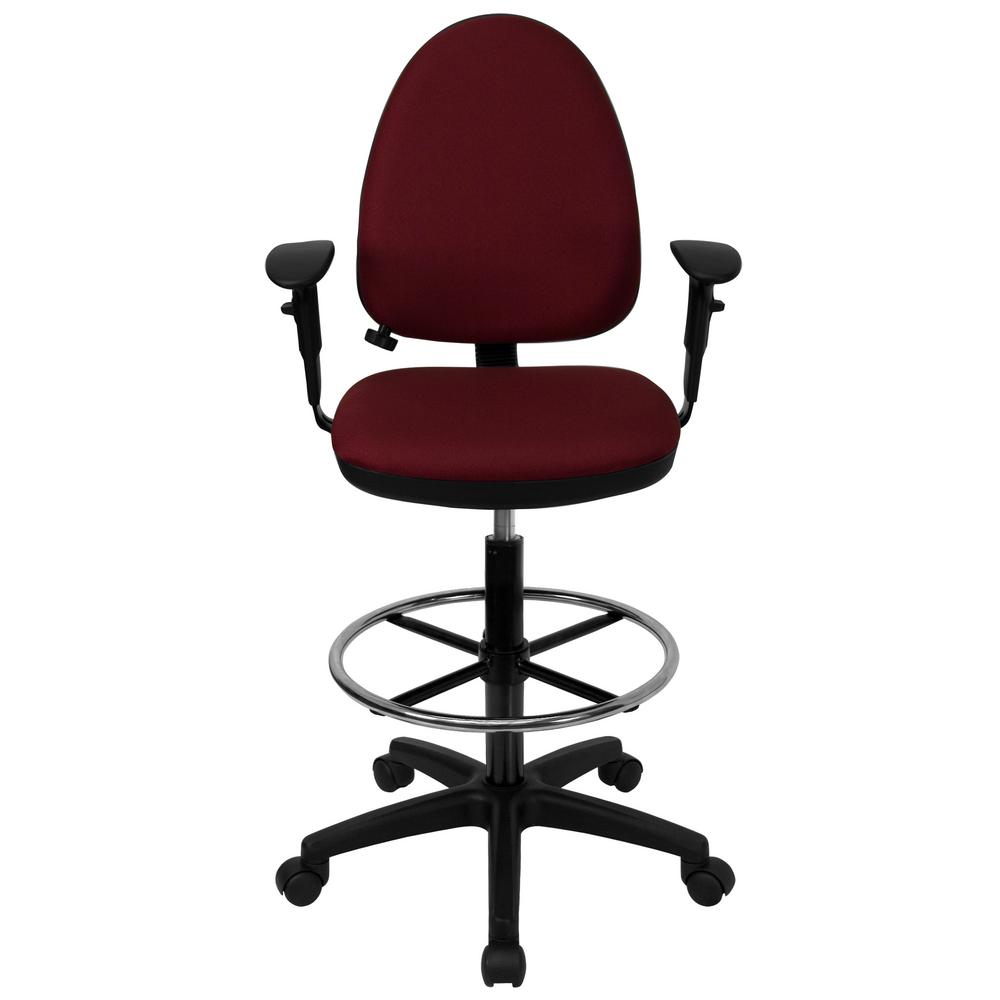 Burgundy Office Chairs Home Office Furniture The Home Depot