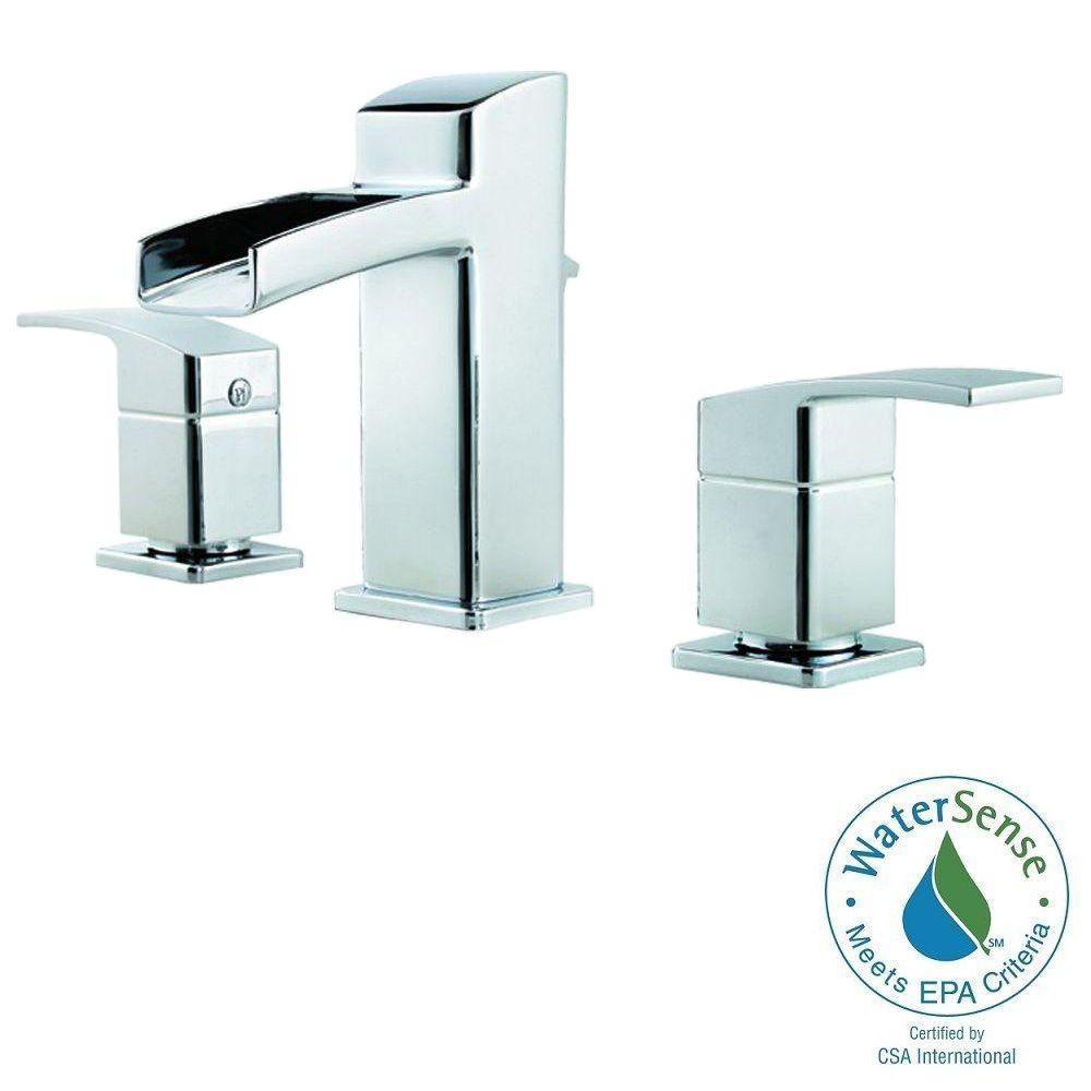Pfister Kenzo 8 in. Widespread 2Handle Bathroom Faucet in Polished