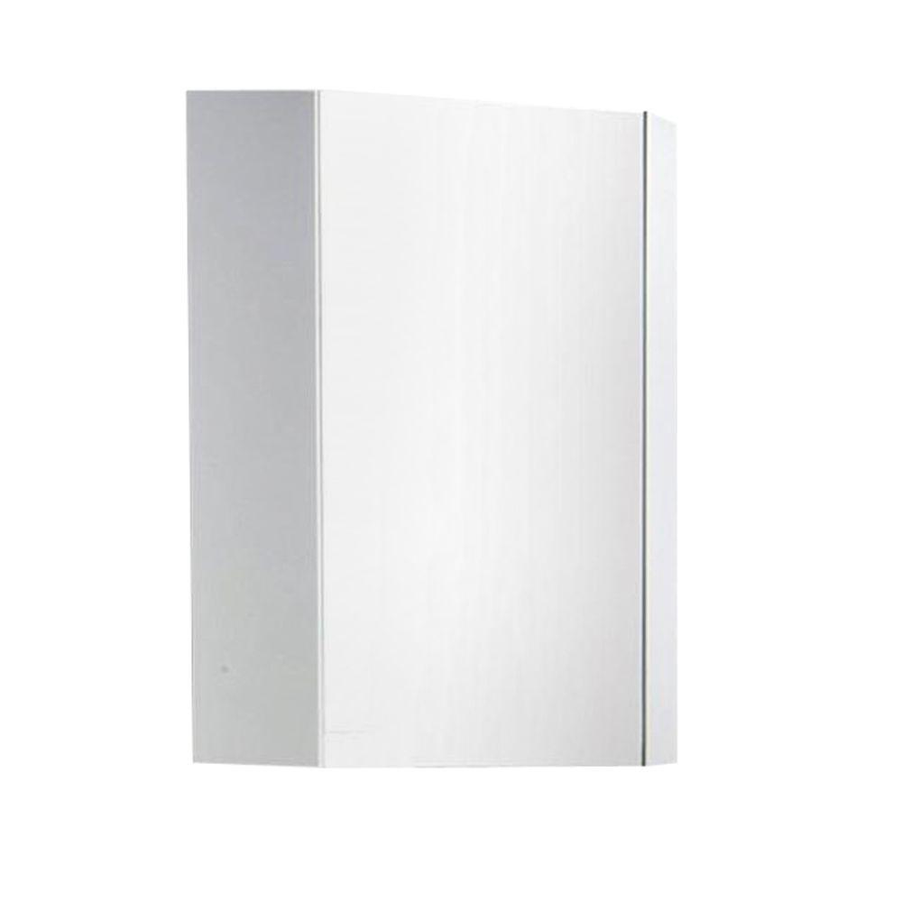 Fresca Coda 18 In X 24 In Surface Mount Medicine Cabinet In White Fmc5084wh The Home Depot