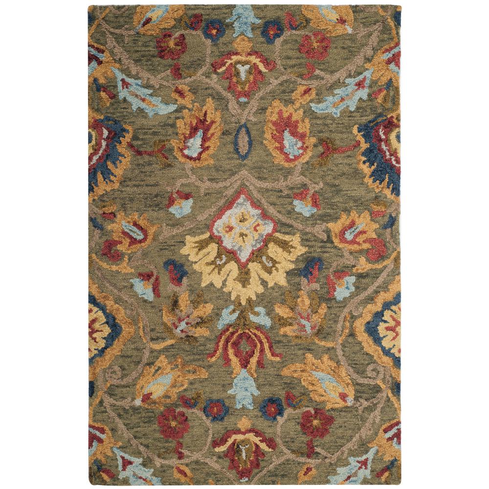 Safavieh Blossom Green Multi 3 Ft X 5 Area Rug