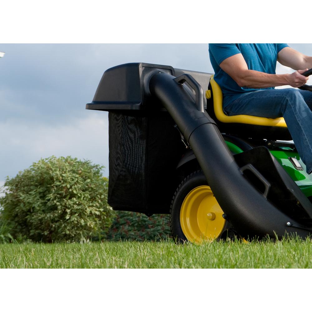 John Deere 48" Twin Bagger 100 Series Tractors CleanUp Riding Mower w/Blades eBay