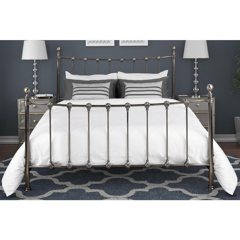 DHP Merano Antique Brass Queen Bed Frame-4047947 - The Home Depot