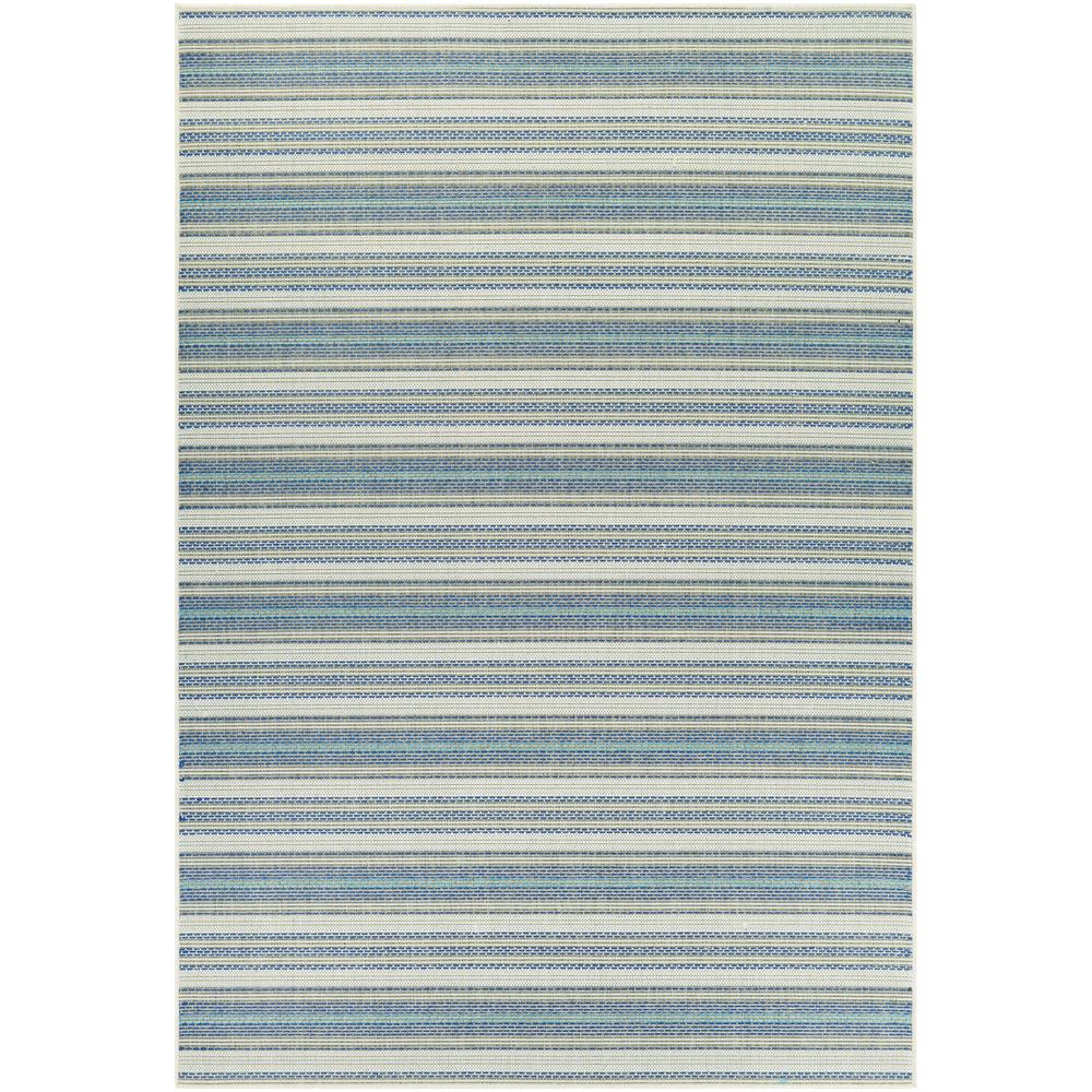 Couristan Monaco Marbella Ivory Sand Azure 5 Ft X 8 Indoor Outdoor Area Rug