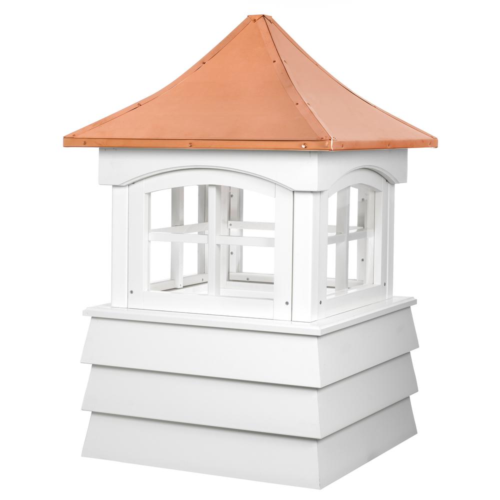 Good Directions Manchester 22 in. x 27 in. Vinyl Cupola with Copper Roof2122MV The Home Depot