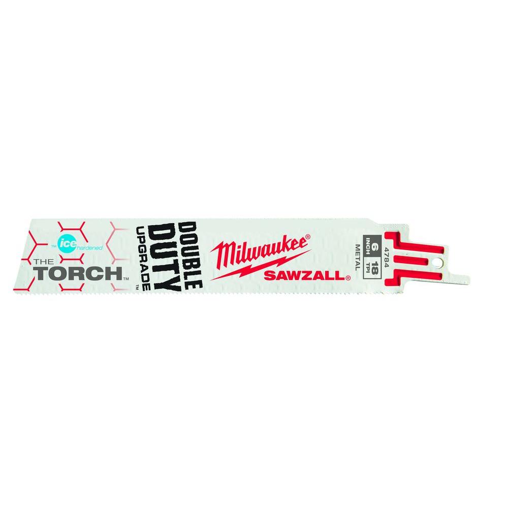 Milwaukee 6 in. 18 TPI Double Duty Ice Hardened Torch Metal Cutting