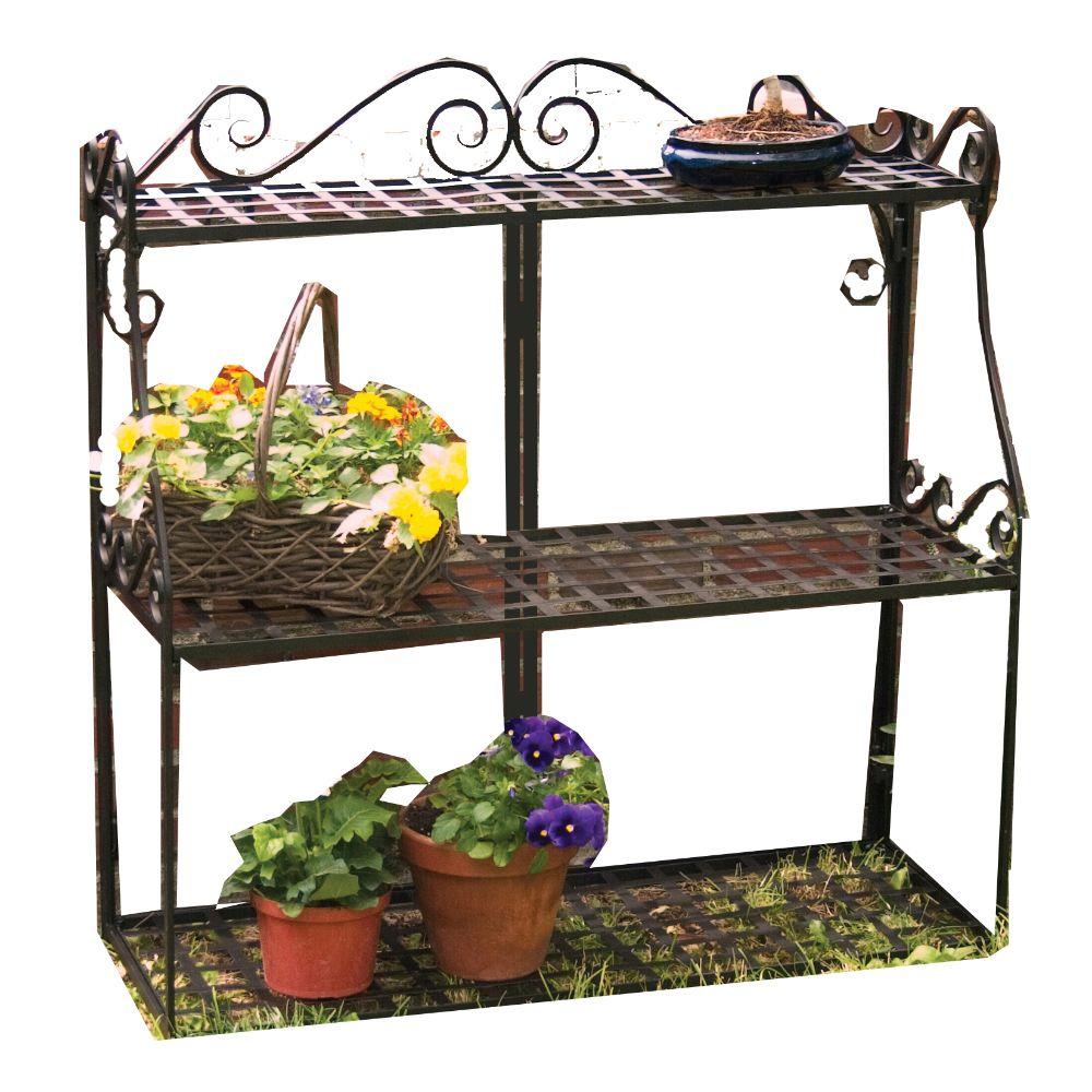Panacea Metal 3Tier Plant Stand89193 The Home Depot
