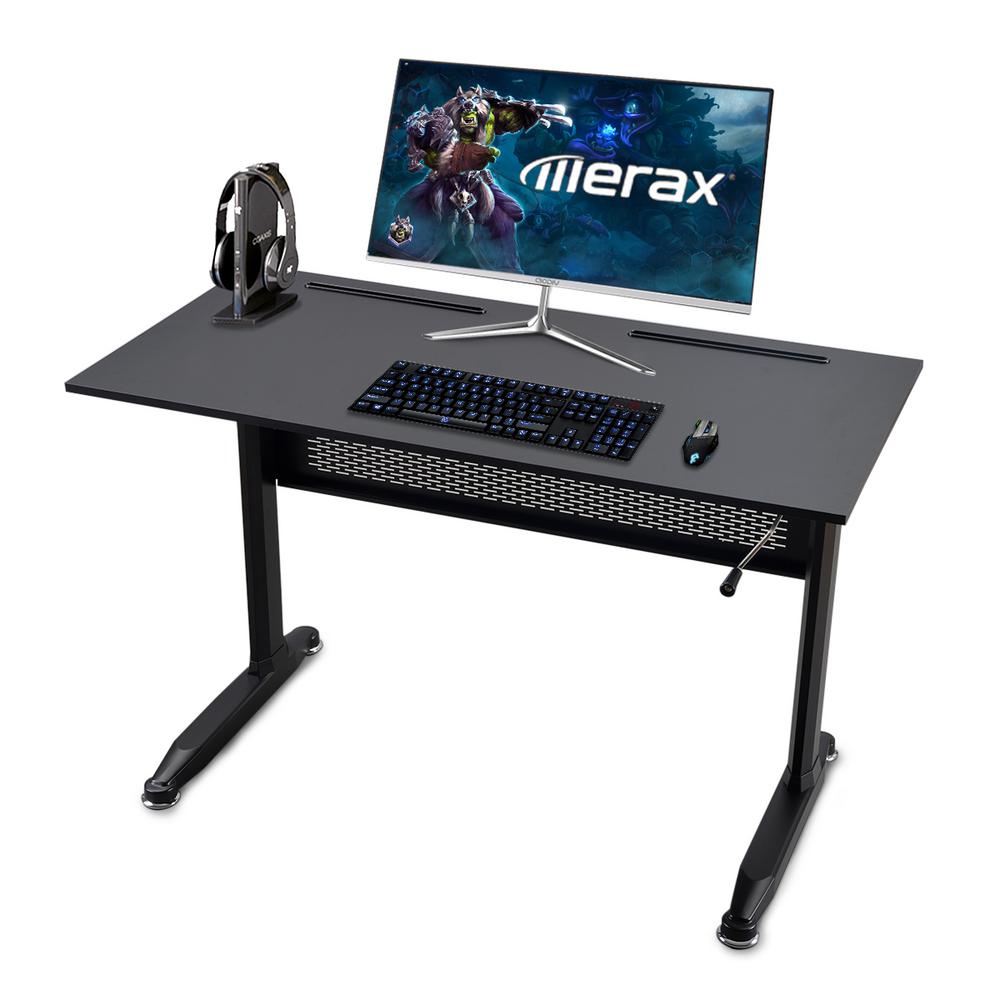 Merax 28 7 44 5 Height Black Metal Standing Desk With Crank Merax 28 7 44 5 Height Black Metal