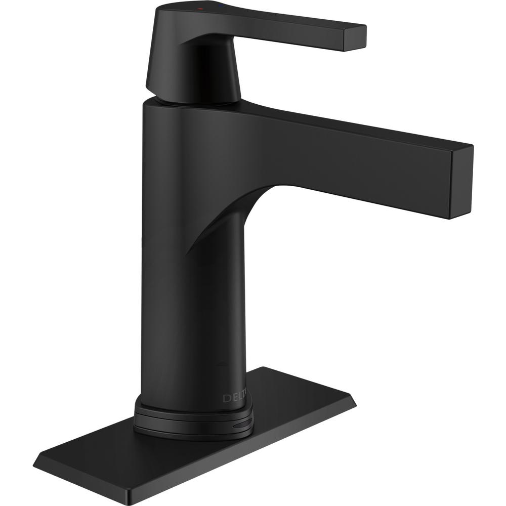Delta Zura Single Hole Single-Handle Bathroom Faucet with ...