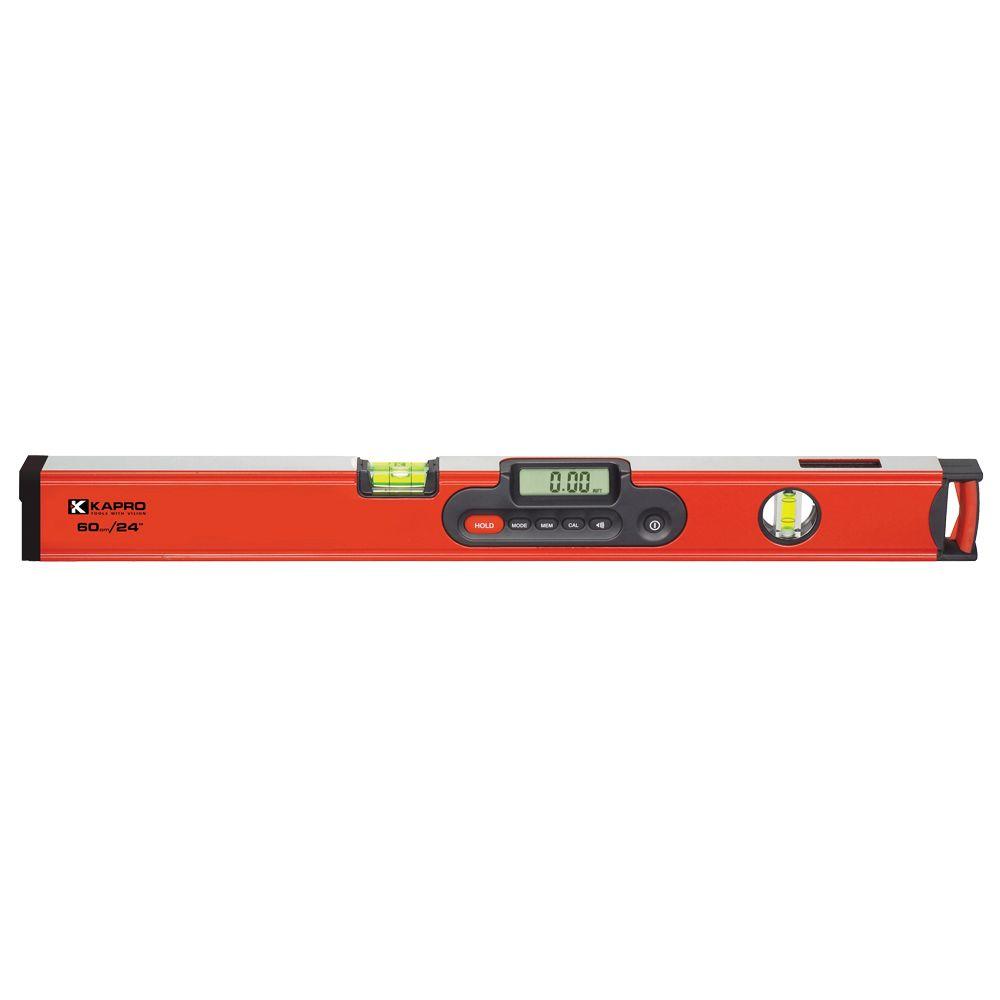 Kapro 24 in. Digiman Magnetic Digital Level with Laser Pointer-985DL ...