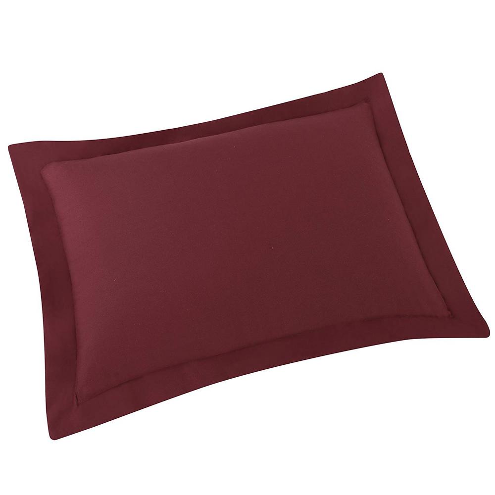 Truly Soft Everyday 3 Piece Burgundy And Brown King Comforter Set