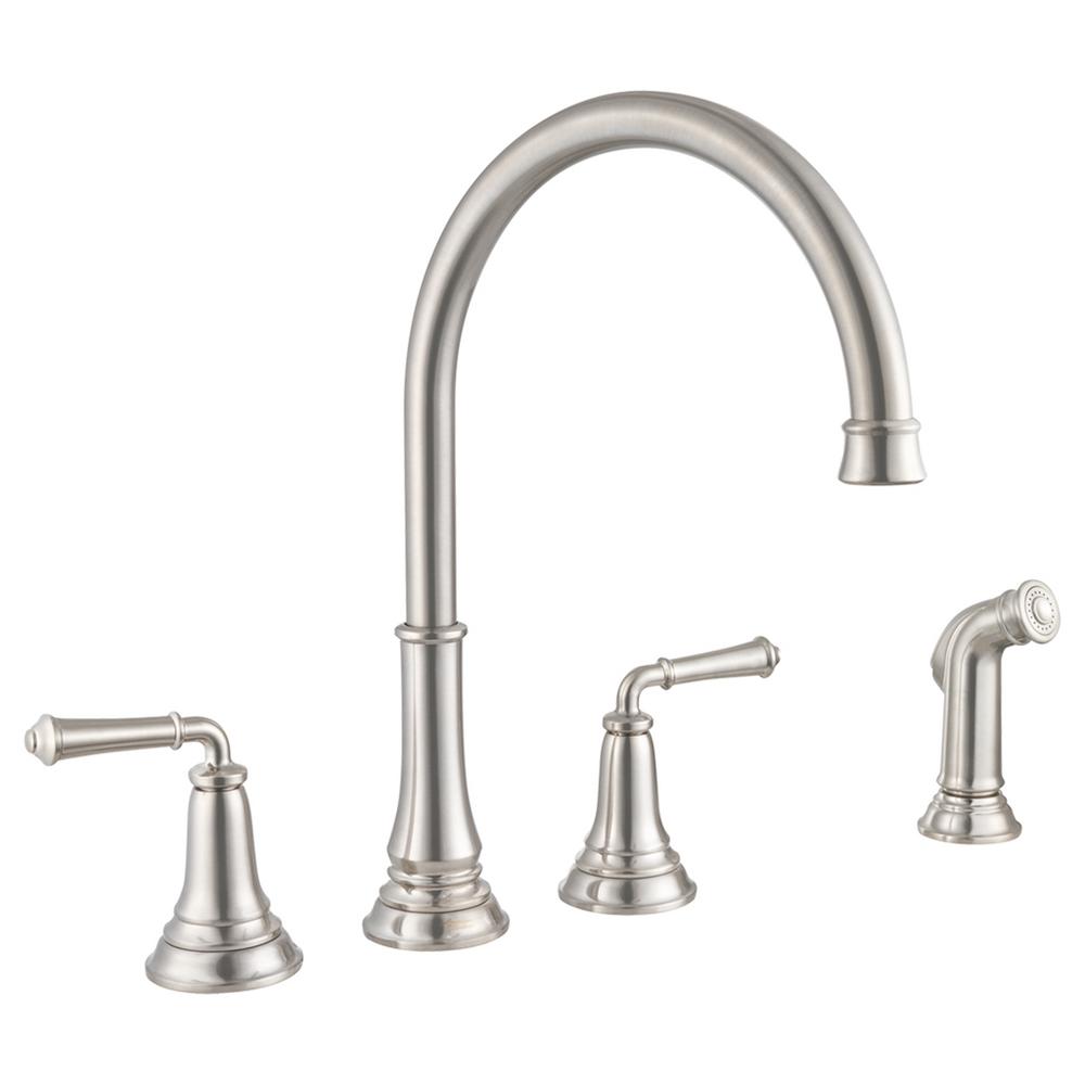 American Standard Delancey 2Handle Standard Kitchen Faucet with Side