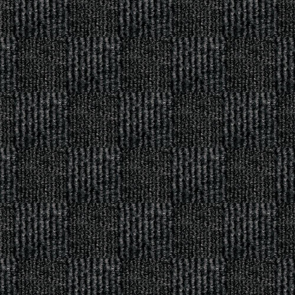 Texture Carpet Tiles Tile The Home Depot First Impressions City Block Black Ice Texture 24 In X