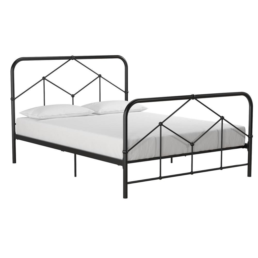 Novogratz Francis Farmhouse Black Metal Queen Bed Frame-4367039N - The ...