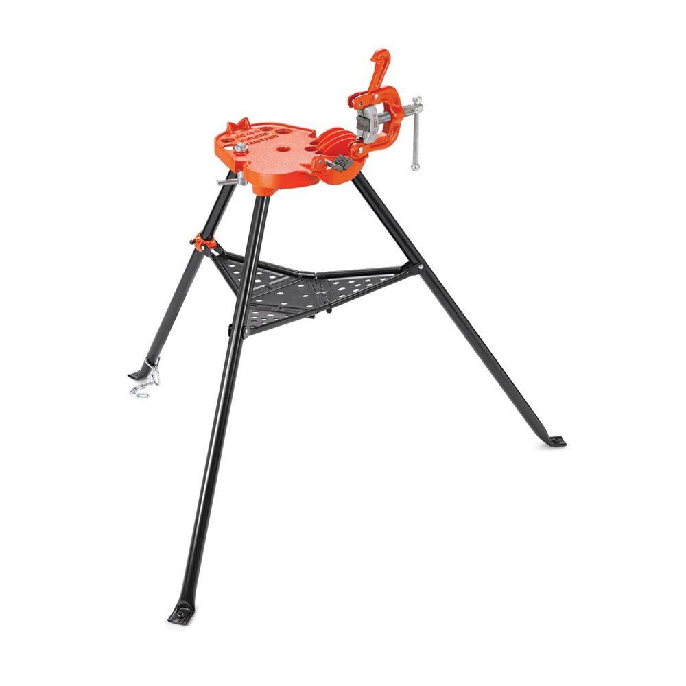 Ridgid 40a Portable Tristand Yoke Vise 40130 The Home Depot