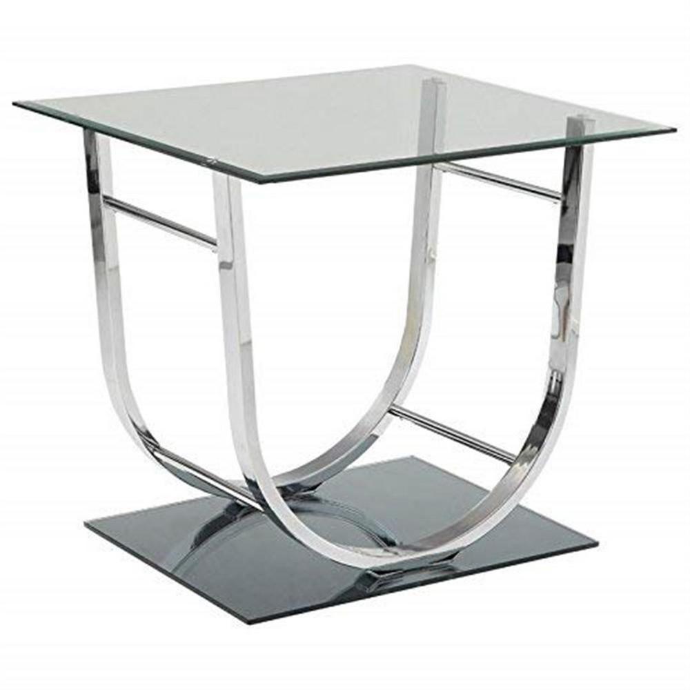 Coaster Home Furnishings U Shaped End Table Chrome 704987 The Home Depot