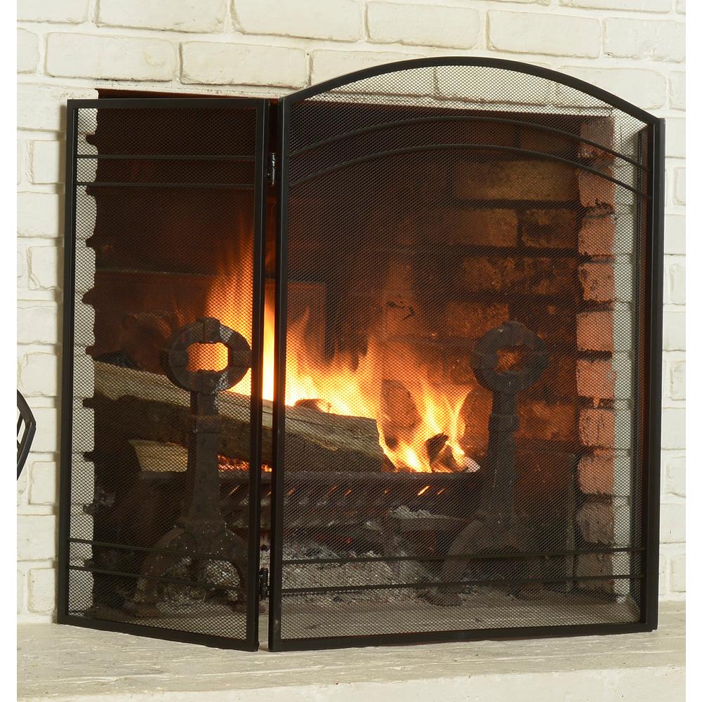 Shelterlogic 2 Ft H X 4 Ft W Classic Fireplace Screen In Black