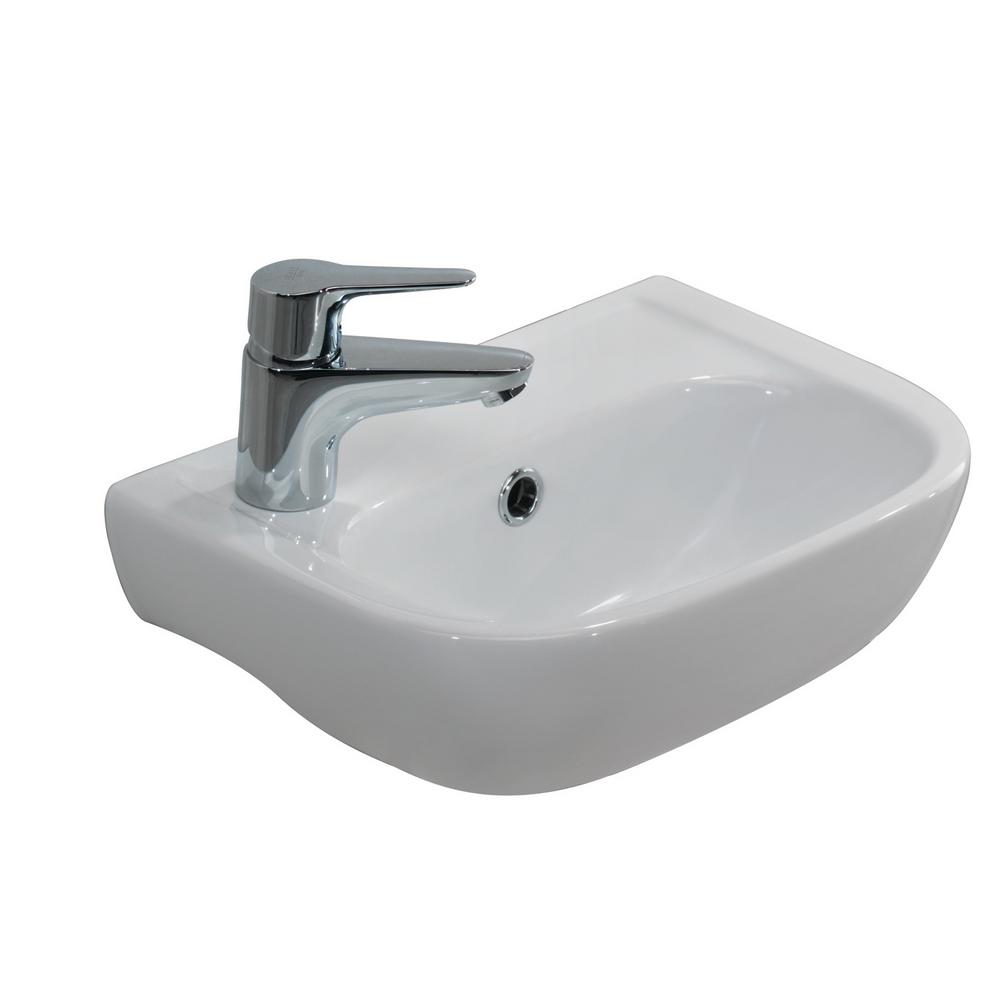 Barclay Products Ine 380 15 In Wall Hung Sink White