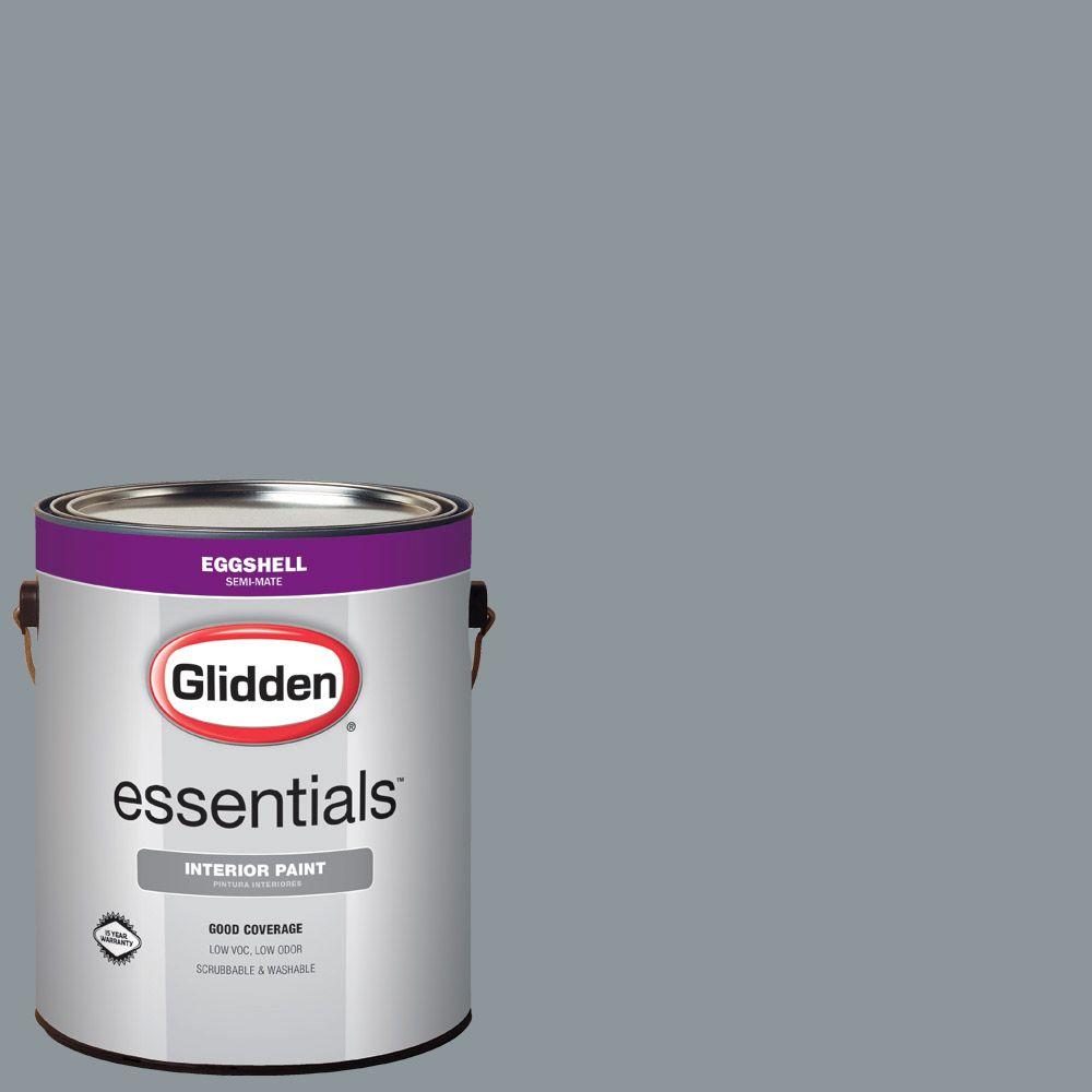 Glidden Essentials 1 gal. #HDGCN40D Winter's Blue Grey Sky Eggshell ...
