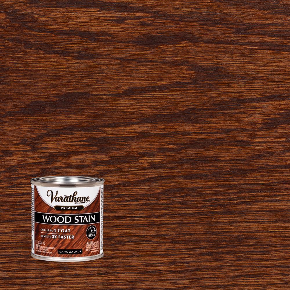 Varathane 8 oz. Dark Walnut Premium Fast Dry Interior Wood Stain-266198