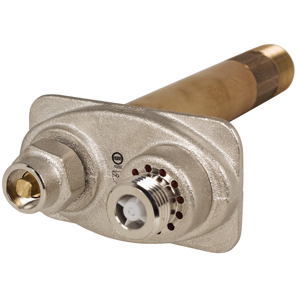 Prier Products 6.5 in. Cast Brass Commercial Wall Hydrant Box in Aluminum for C634C634BX3