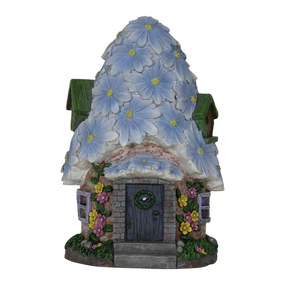 Exhart Solar 15 inch Flower Roof House by Exhart