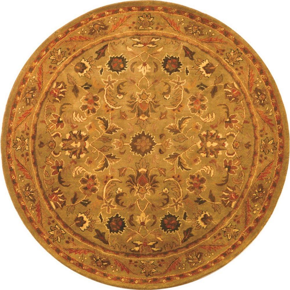 Safavieh Antiquity Olive/Gold 6 ft. x 6 ft. Round Area Rug ...