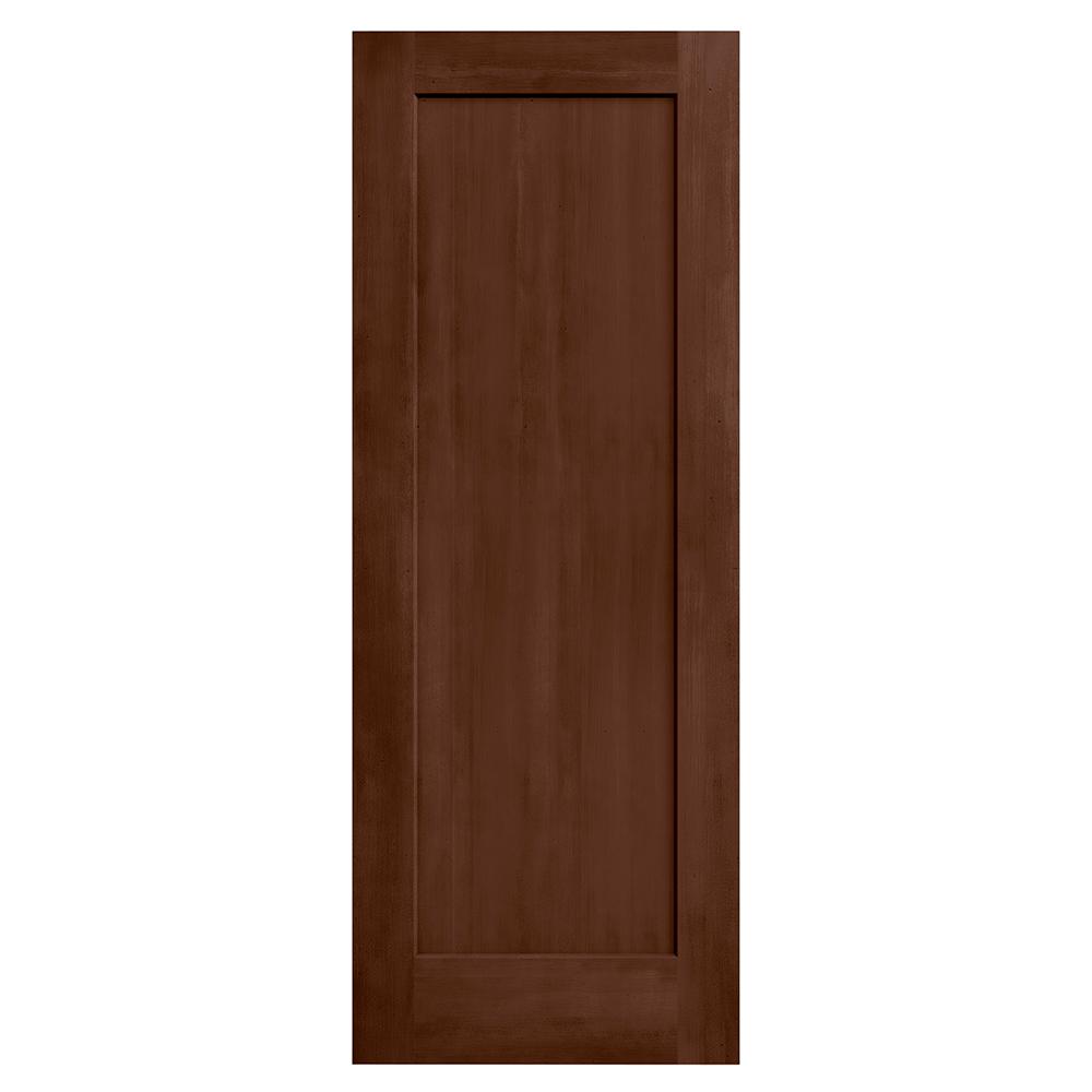 Jeld Wen 30 In X 80 In Madison Milk Chocolate Stain Solid Core