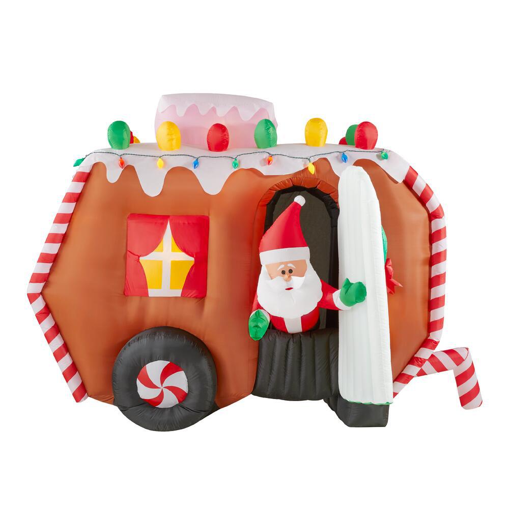 Gemmy Airblown Christmas Inflatables Outdoor Christmas Decorations The Home Depot
