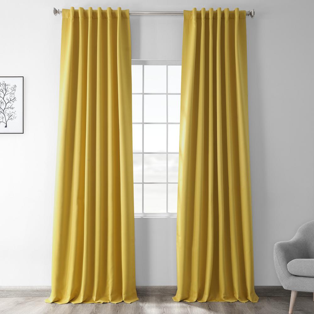 yellow curtain fabric