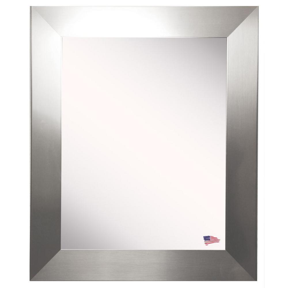 48 In X 36 Silver Wide Non Beveled Vanity Wall Mirror V003 Wide Non Beveled Vanity Wall Mirror